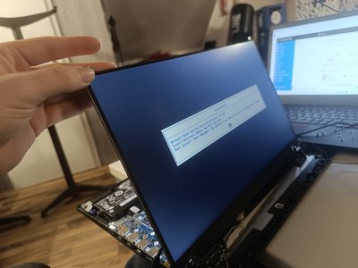 Ergebnis der Reparatur, Bild ist wieder da